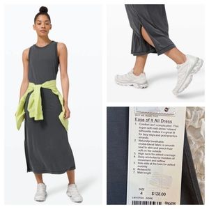Lululemon Ease of it All Maxi Tank Dress Festival Outfit Travel Racerback sz 4